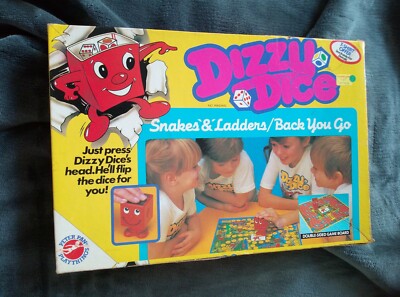 Dizzy Dice Snakes and Ladders / Back you go Brettspiel 1983 - vollständig 