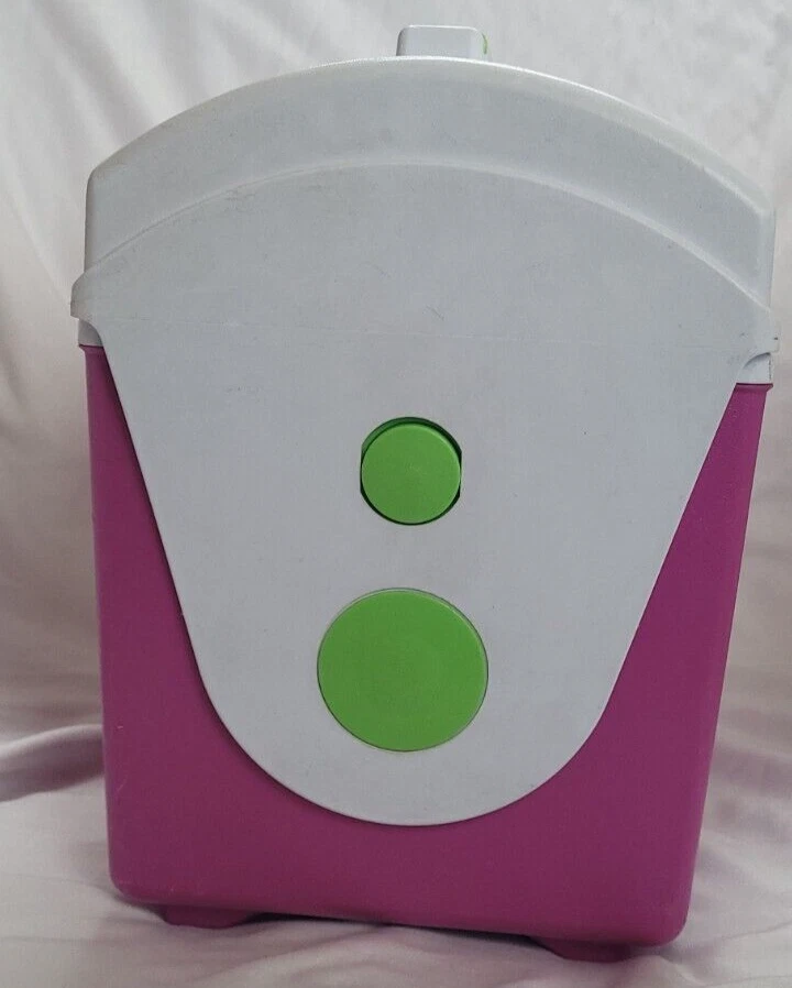 Mini lonchera refrigeradora retro años 90 Rubbermaid Sidekick rosa verde vintage Foto 3 de 4