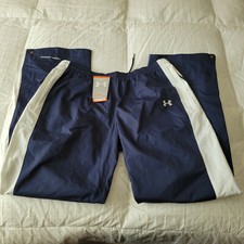 NWT Under Armour Women's Training Track Pants Sz. Large NEW Navy Blue 95