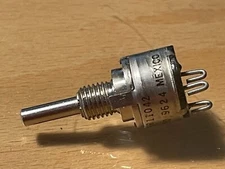 100K ohm Linear Taper Rotary Panel  Potentiometer Top Adjustment  (no hardware).