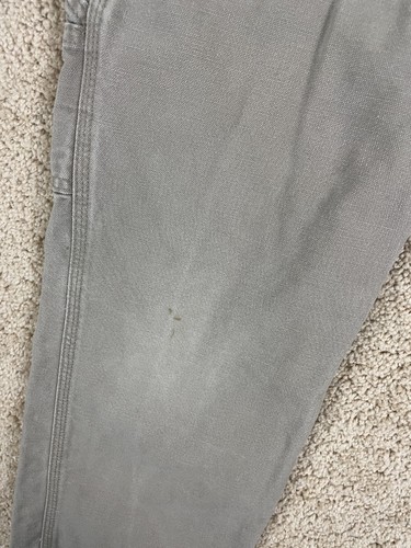 Carhartt Carpenter Pants Boys 22x22 Canvas Relaxed Fit Straight Leg Pockets Gray - Picture 9 of 15