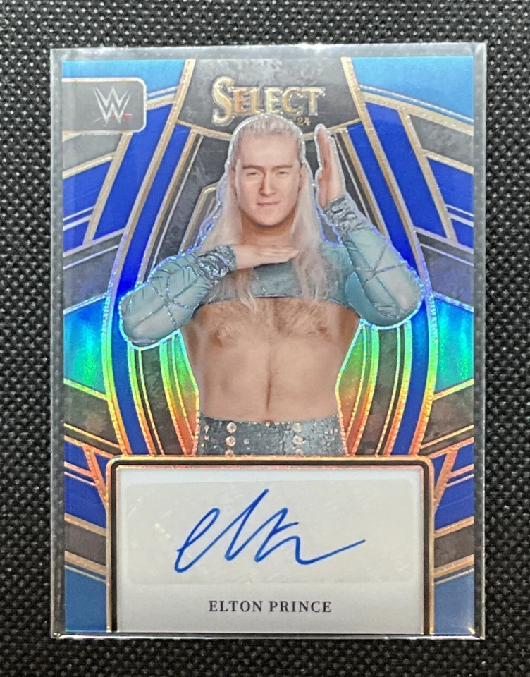 Elton Prince #SL-EPR Serial 30/49 WWE Panini Select 2024 Signed Wrestling Card. - Image 2 of 4