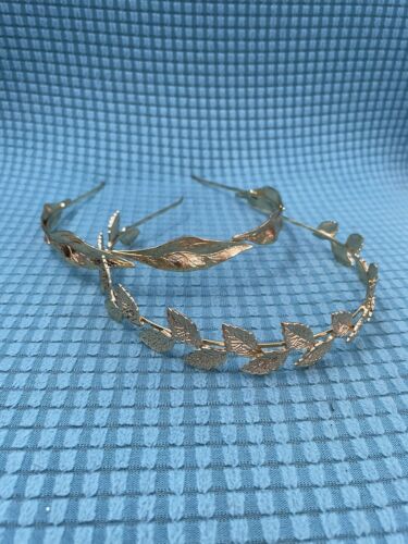 Greek Style Gold Metal Laurel Leaf Headbands 2