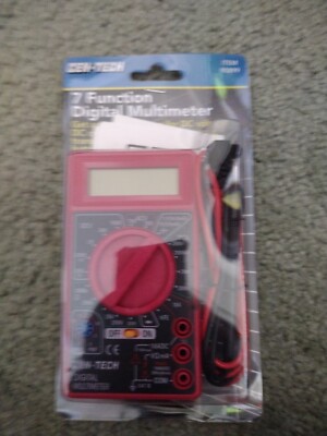 CEN-TECH 7 Function Digital Multimeter with Leads - Item 90899