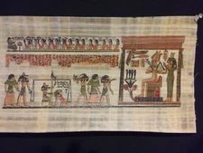 Handmade Egyptian Papyrus with vivid color designs.