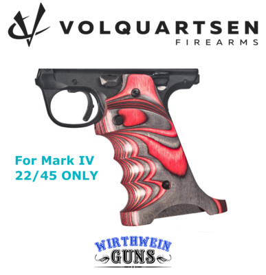 Volquartsen Ruger Mark IV 22/45 Red Laminated Wood Grips MK 4 VF45TG-R