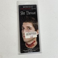 Woochie Slit Throat Latex Prosthetic Professional Stage Makeup Accessory