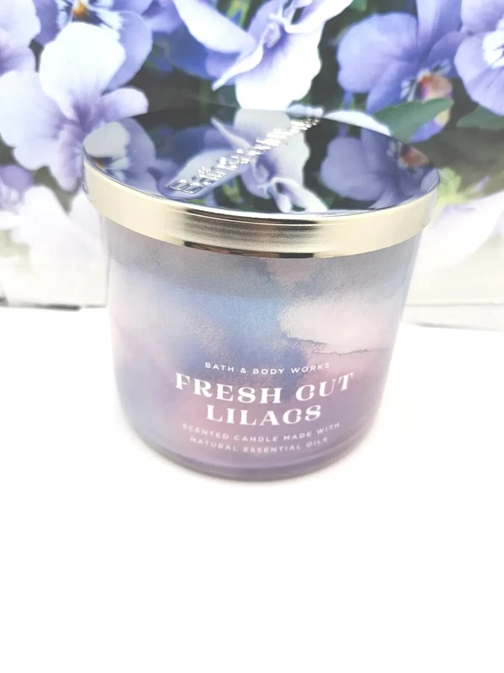 Bolsa Bath and Body Works 3 Mechas Vela Blanco Granero Vela Vacaciones Otoño y Brillo Foto 2 de 4