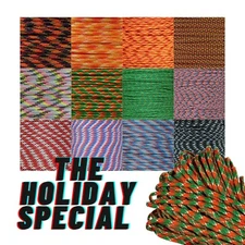 Paracord Planet | Holiday Collection 550 Paracord Type III | 10-foot Hank |