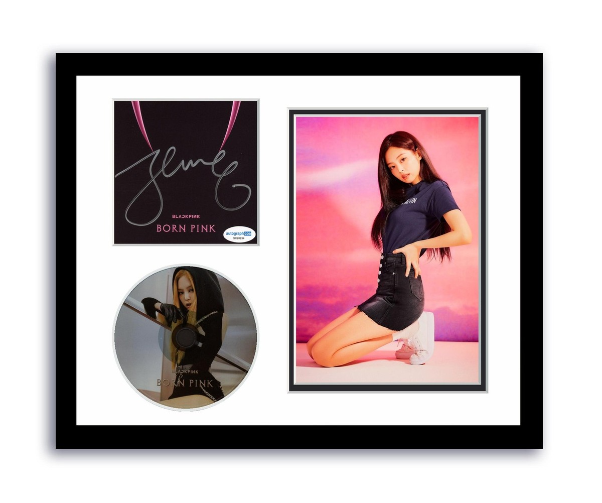 Blackpink Jennie Autographed Signed 11x14 Custom Framed CD Photo