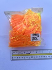 Mister Twister 6" Twister Tail Chartreuse/Orange Core 100pk Big Grub Lure NEW!