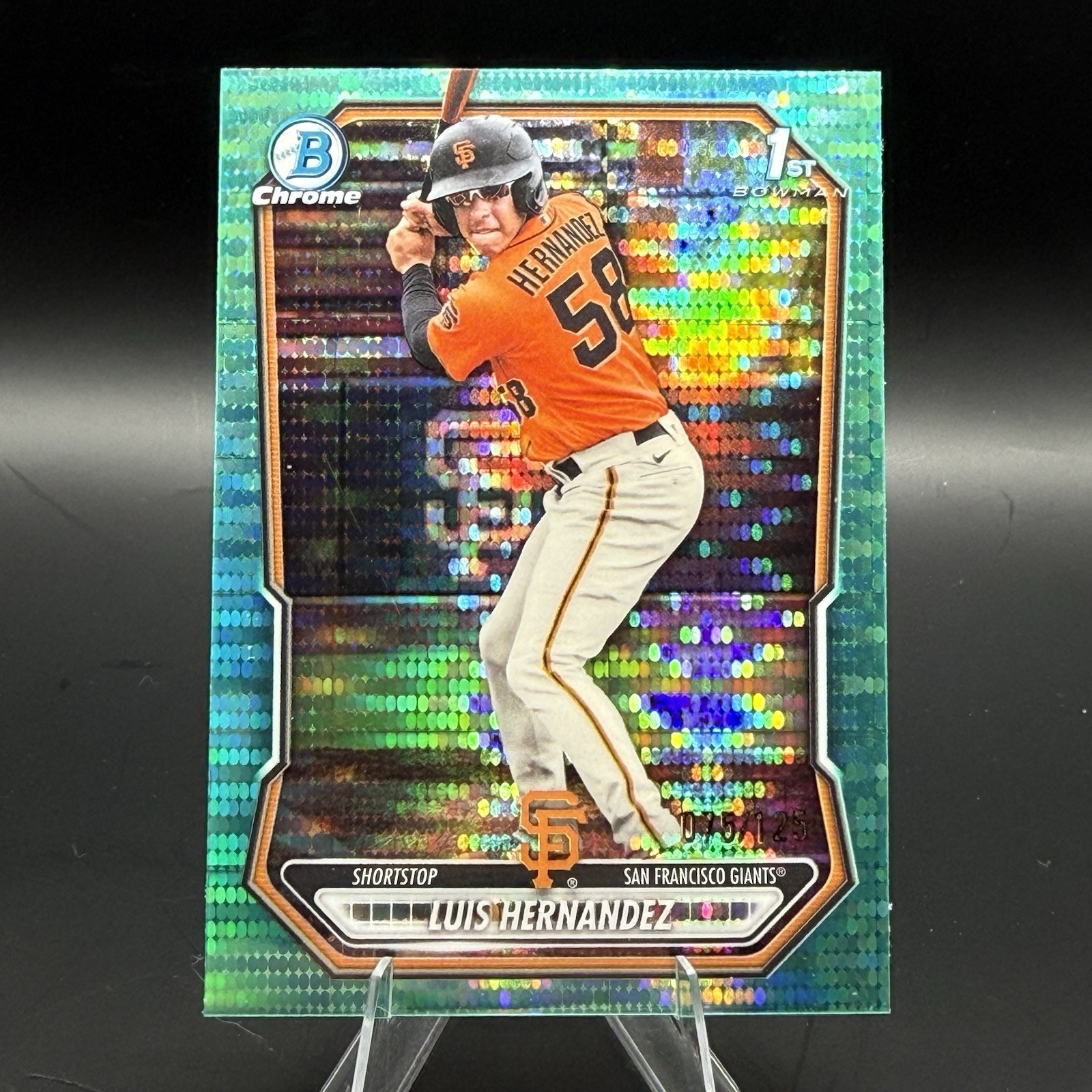 2026 Bowman Chrome Luis Hernandez 1st Bowman Aqua Refractor #BCP-200 75/125