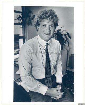 1985 Ted Kennedy Interview Arthur Pollock Portrait Historic Vintage Photo 8x10