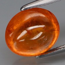 3.92Ct.Ravishing Color! Fanta Orange Namibian Spessartite Garnet Oval Cabochon