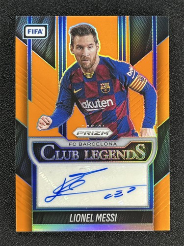 2025-26 Panini Prizm FIFA Lionel Messi #CL-LM Orange Prizm Club Legends Auto /99