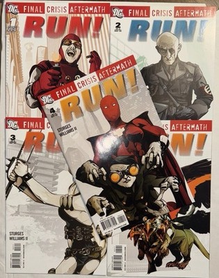 Final Crisis Aftermath: Run! Lot 5 Issues # 1 2, 3, 4, 5 2009 DC  Comics