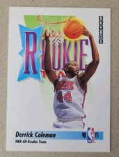 1991-92 SkyBox #318 Derrick Coleman RC