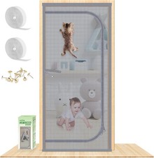 Reinforced Cat Screen Door Fits Door Size 30''x 80'' Heavy Duty Pets Proof