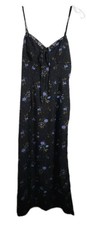 Cupshe Womens Size Small Black Floral Midi Sleeveless Sundress