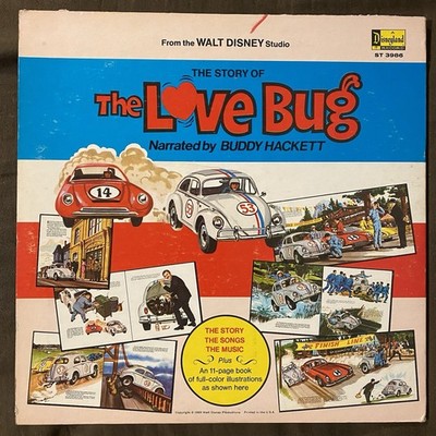 DISNEY'S THE LOVE BUG - 1969 Disneyland LP w/ Booklet - Buddy