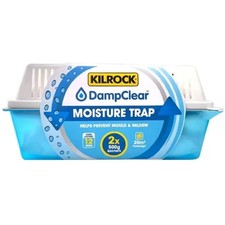 Image of Kilrock Damp Moisture Trap Box With 2x500g Refill Sachets Crystals Dehumidifier