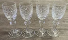Vintage Waterford Crystal POWERSCOURT Set(s) 4 Cordial Glasses EXCELLENT Cond!!!