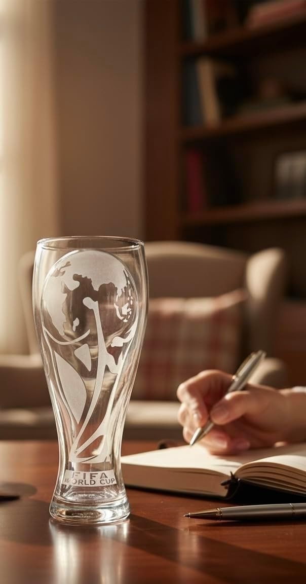 Official FIFA 2026 Beer Glass & Bottle Opener Gift Set - Celebrate