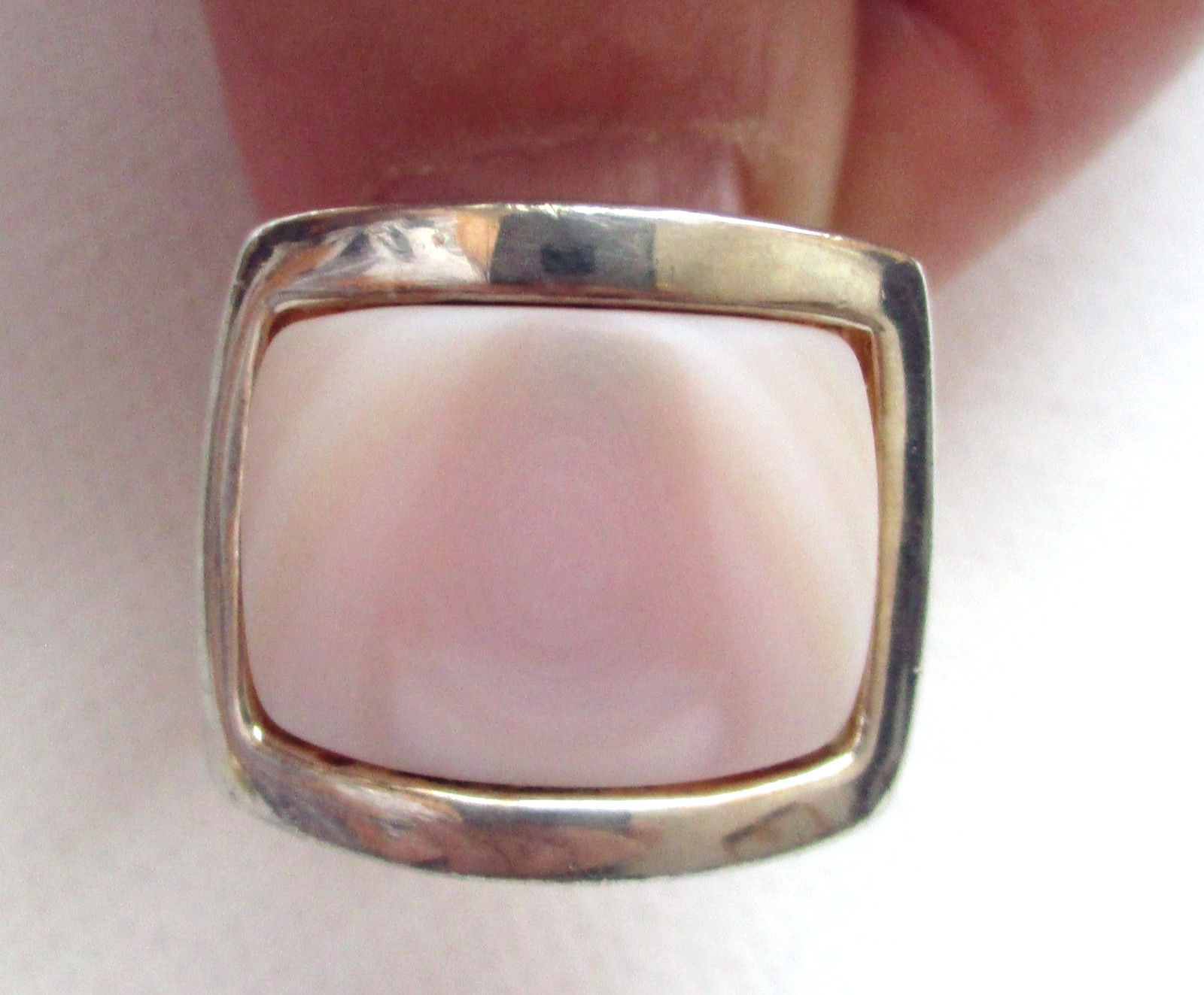 Solid 925 Sterling Silver & Natural Shell Fashion… - image 3