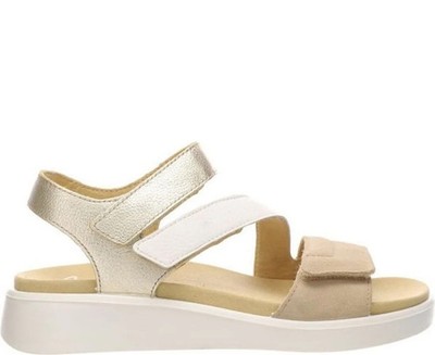 Ara Madeira Women's Multicolor Leather Wedge Open-Toe Sandals Casual 1221407-11