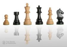 The Noble Chess Set - Pieces Only - 3.75" King - Ebonized Boxwood