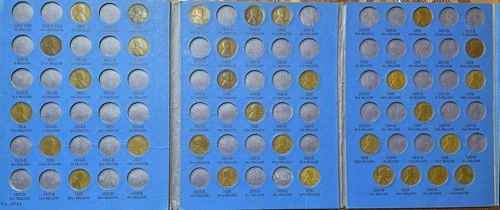 1909 to 1940 Lincoln Cent Penny Collection Set - Partial Album As Shown