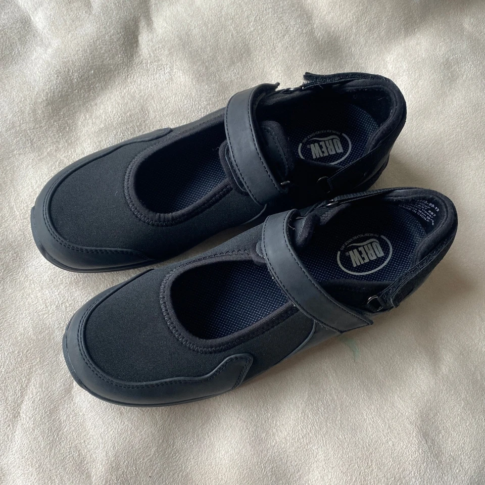 NUEVO Drew Talla 7M Negro Buttercup Mary Jane Zapatos Atléticos para Caminar Deportivos Foto 2 de 4