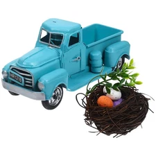 MAGICLULU Easter Truck with Eggs Vintage Farm Pickup Farmhouse Tabletop Tiere...