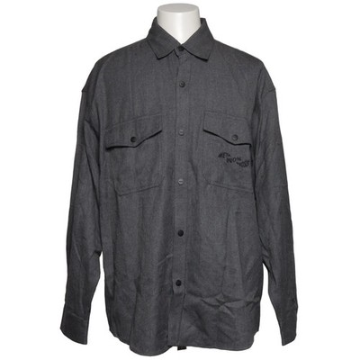 Preach, Flanellhemd, Größe: L, Grau, Polyester/Viskose, Fischgräte, Flanell #BdG