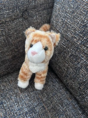 Hally 8'' Orange Tabby Cat Douglas Striped Stuffed Animal Plush Cuddle Toy kitty