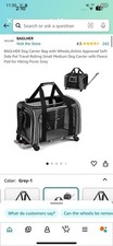 Soft Side Pet Travel Rolling Small Medium Dog Carrier Airline Approved