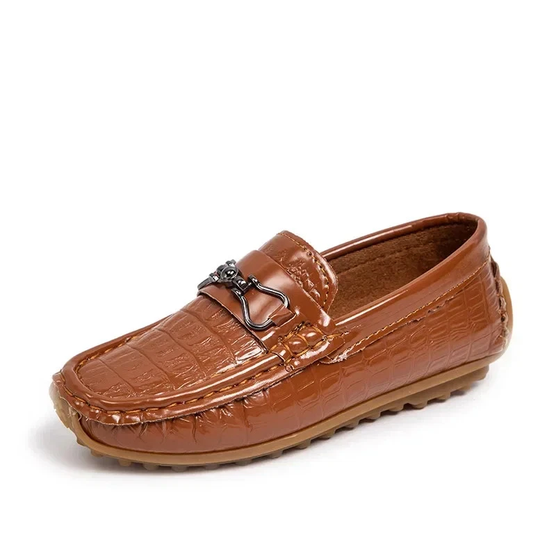 Fashion Boys Casual Shoes Round-toe Soft Comfortable Loafers Children Kids Flats - Image 2 of 4