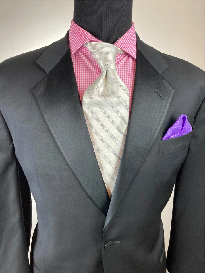 ARMANI Collezioni итальянский современный 1Btn смокинг костюм 46 S e56 - Изображение 3 из 4