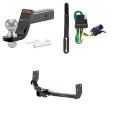 CURT Trailer Hitch Tow Cargo Package, Wiring Harness, #45042 Ball Mount - 13002
