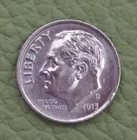 2013 D Dime Roosevelt, actual coin in picture, free shipping.