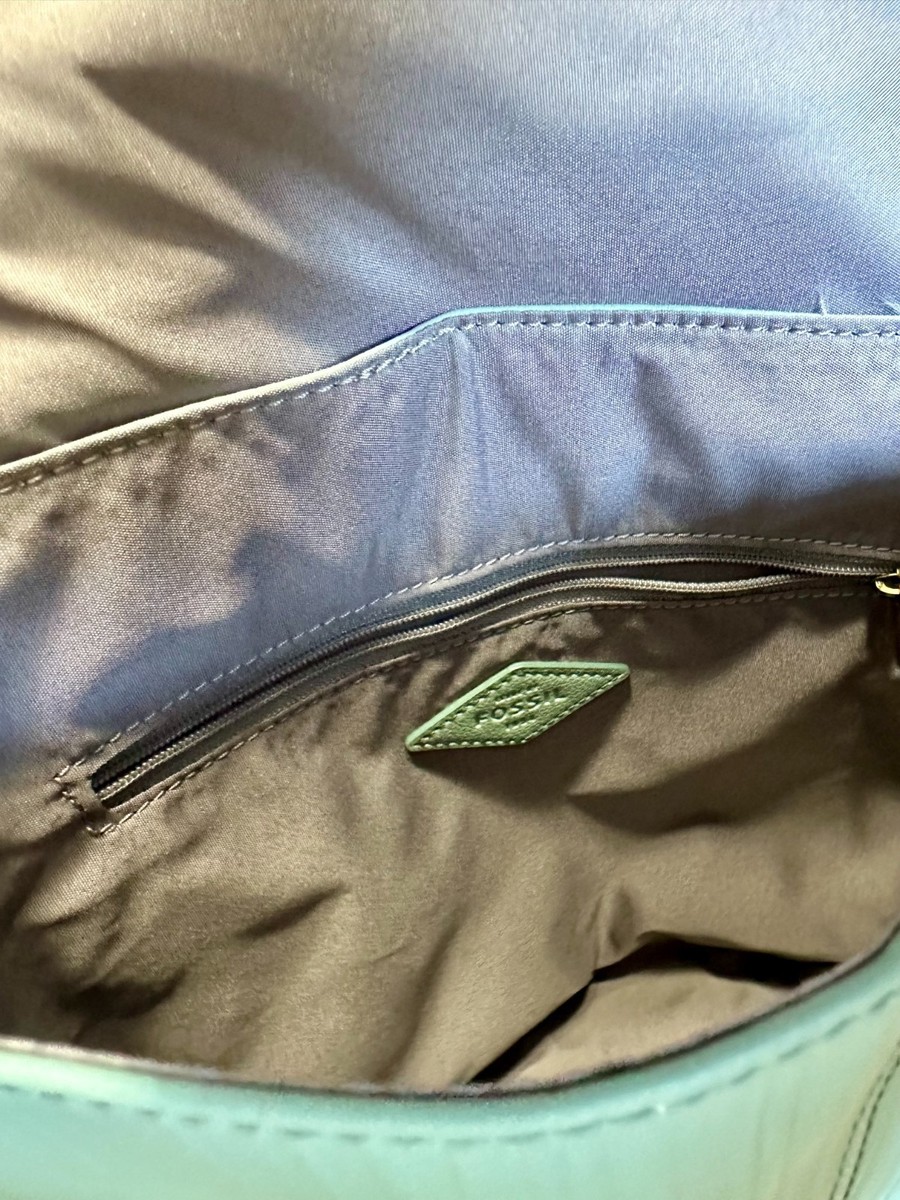 Fossil Claire Leather Backpack Bag Teal | eBay display picture 1