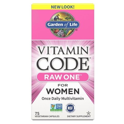 Garden of Life Vitamin Code RAW ONE - for Women - 75 caps (88,76 EUR/kg)