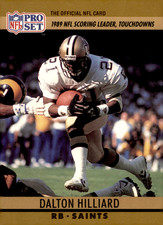 1990 Pro Set - League Leader Dalton Hilliard #12