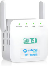 Extendtecc Wifi Booster Wireless Speed Wave Wifi Extender Signal Booster 300Mbps