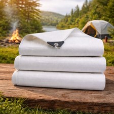 Heavy Duty Tarps with Reinforced Edges Tear  Rip Proof UV Resistant Tarpaulin