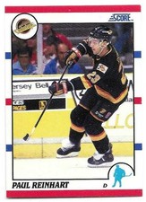PAUL REINHART 1990-91 SCORE CARD NEAR MINT CONDITION
