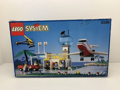 LEGO  System Town Classic 6396 Insel Flughafen mit BA & OVP für Bastler !