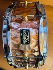 Canopus Hammered Bronze Snare Drum 14 inch High-Quality Sound