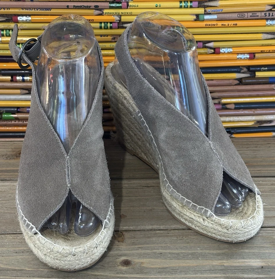 Zapatos de gamuza con cuña alpargata Seychelles para mujer talla 8,5 con cordones BOHO Foto 3 de 4