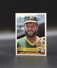 1984 Donruss JEFF BURROUGHS Card #156 NM-MT Oakland Athletics